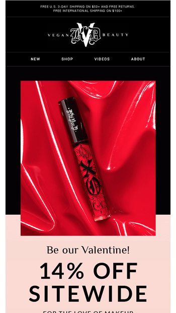 Get 14 off sitewide for the love of makeup