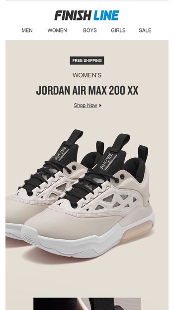 women's jordan air max 200 xx casual shoes