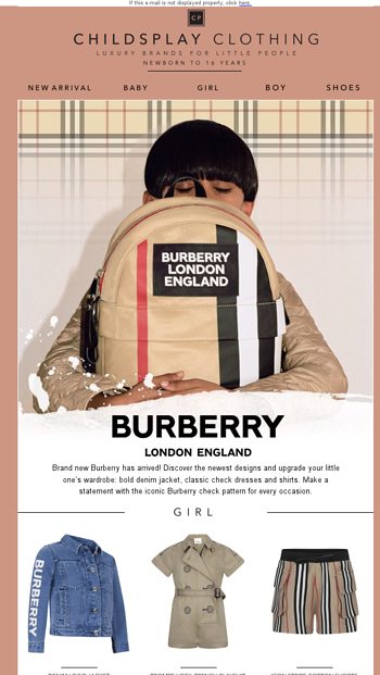 childsplay clothing burberry