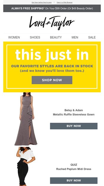 betsy and adam dresses lord and taylor