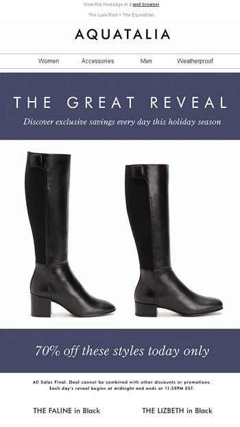 THE GREAT REVEAL | 70% off the Faline 