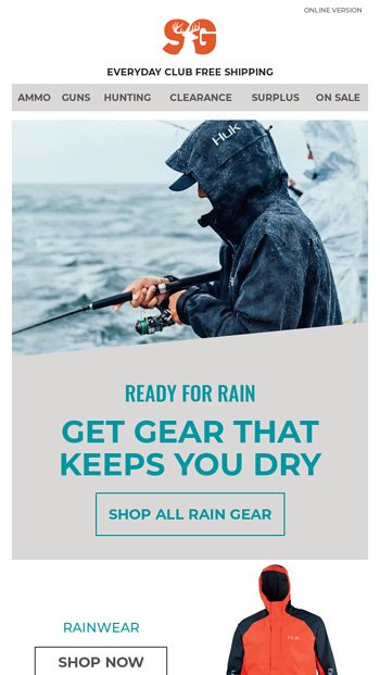 Fishing rain shop gear clearance