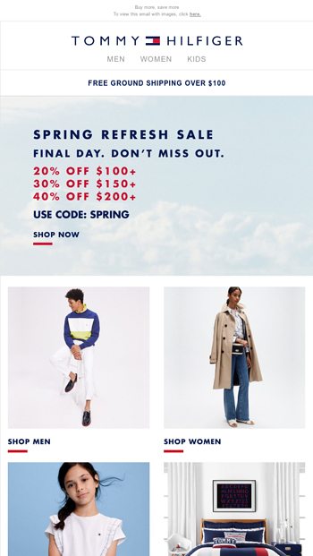 tommy hilfiger sale code