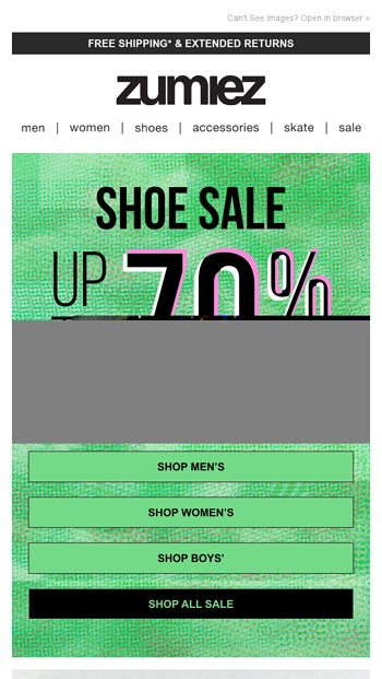 huge shoe sale