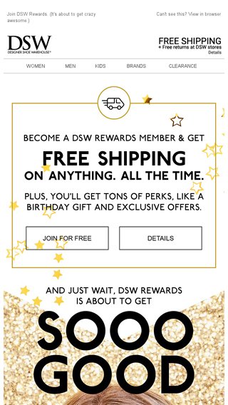 dsw birthday reward