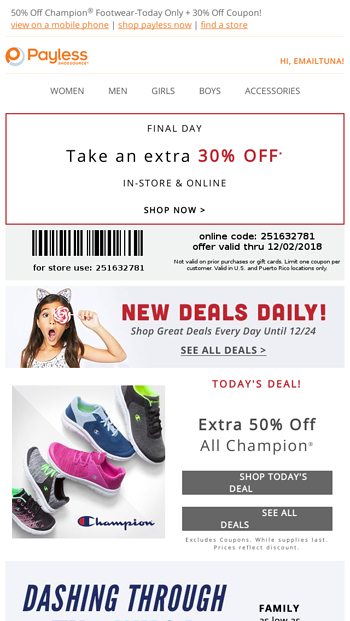 payless shoes coupons 30 off