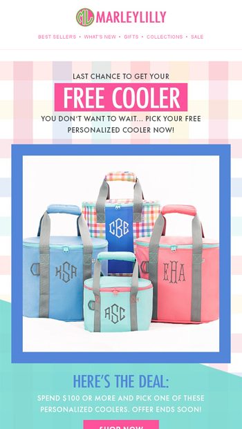 Ending Soon  Choose Your Free Cooler 