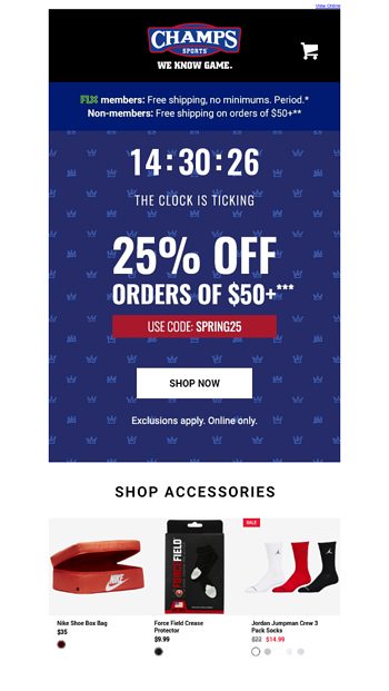 Champs sports hours best sale