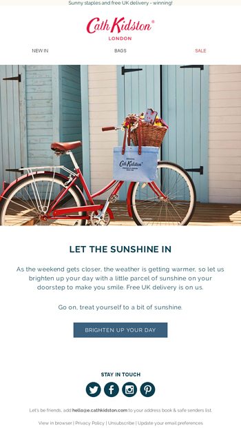 Cath kidston hello hot sale sunshine bag