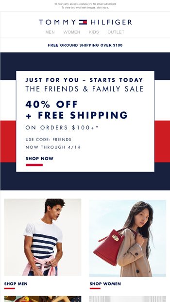 tommy hilfiger free shipping