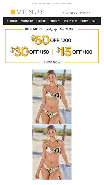 venus swimwear 15 off coupon