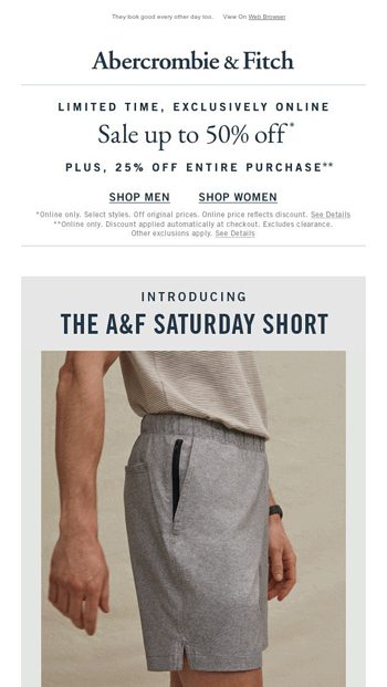 abercrombie saturday short