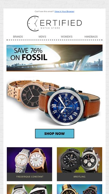 Fossil for Men and Women at Blowout Pricing