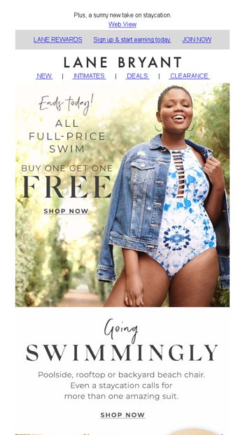 lane bryant clearance bathing suits