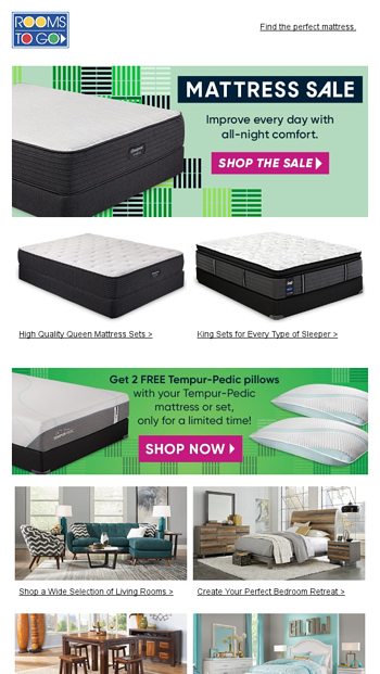 Mattress Sale You Can Thank Us In The Morning Rooms To Go Email Archive