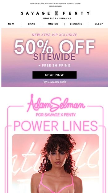 Savage X Fenty Sale: 50% off sitewide