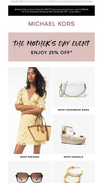 michael kors mother's day promo code