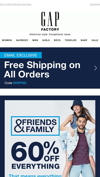 gap factory canada email sign up