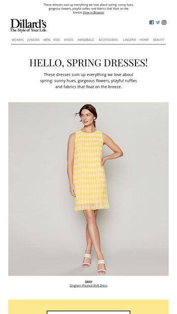 spring dresses at dillards