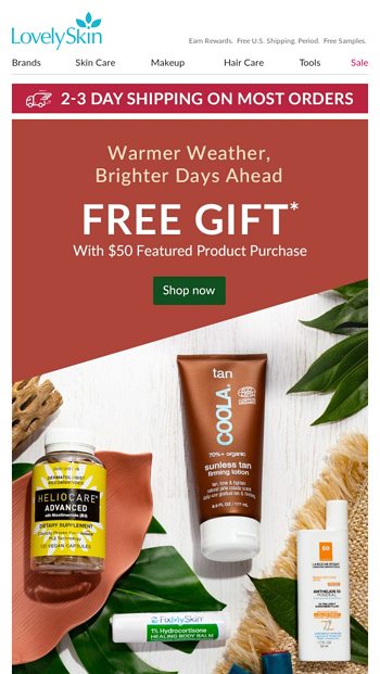 Warmer Weather Brighter Days Ahead  Free Vita Liberata Gift