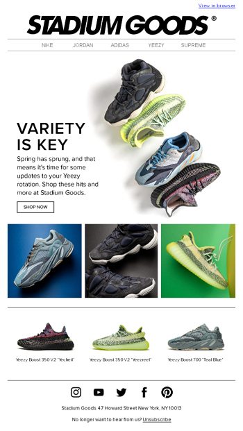 We have a Yeezy for everyone