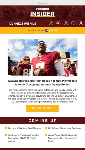Redskins Insider Weekly RoundUp Meet The Rookies