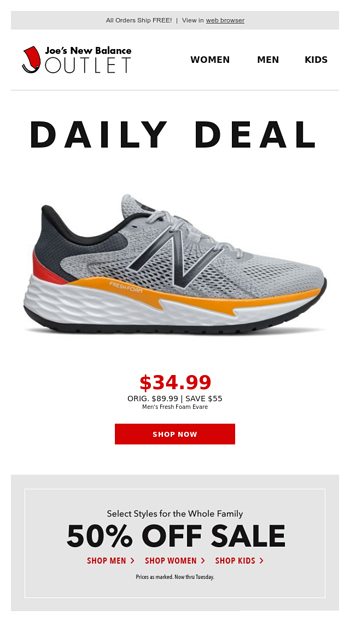 ⚡ YOUR DAILY DEAL: $34.99 Men's Running 