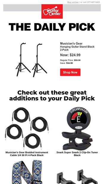 Daily Pick  Guitar Center