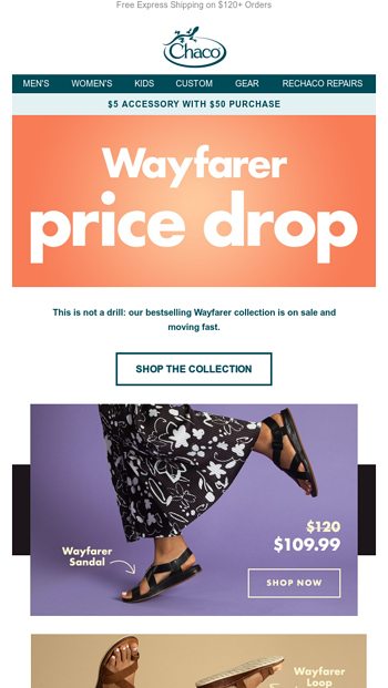 Sale alert Wayfarer sandals for less Chaco Email Archive