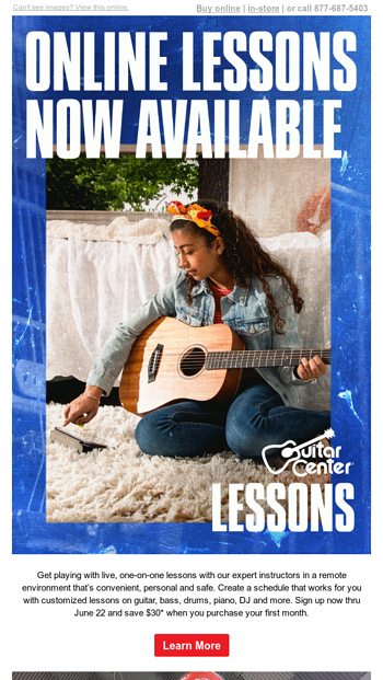 piano lessons at guitar center