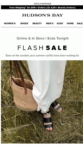 the bay flash sale shoes