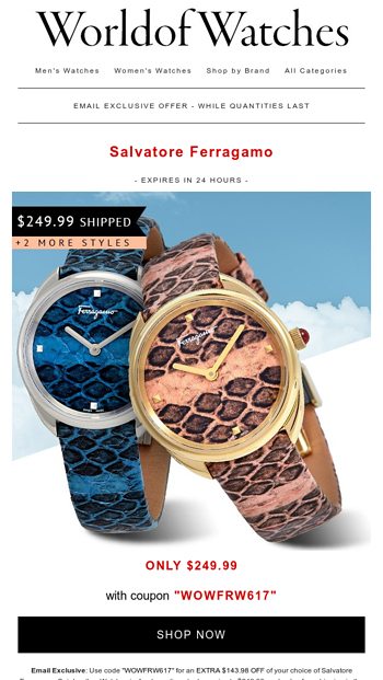 World of deals watches coupons