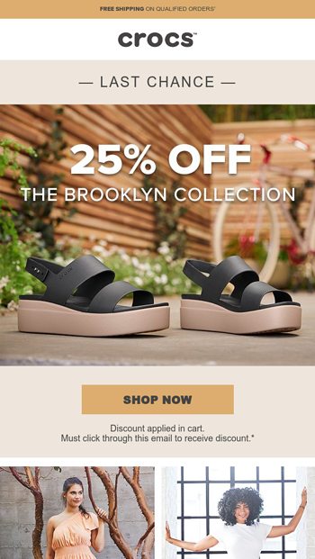 crocs 25 off