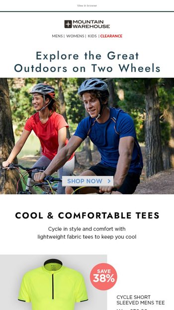 mountain warehouse cycling