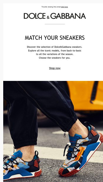 Match your sneakers - Dolce&Gabbana Email Archive