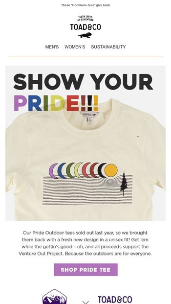 Our New Pride Tees are Here