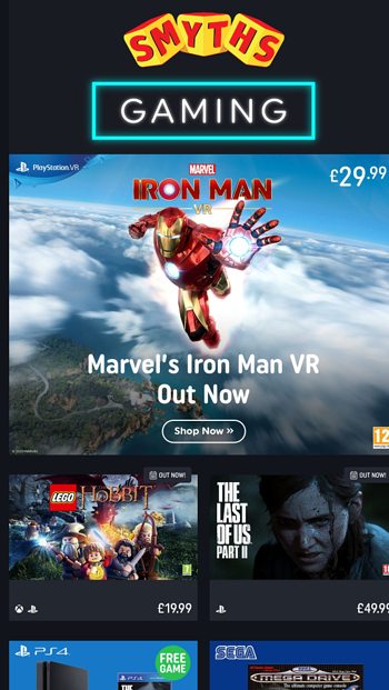 Marvel s Iron Man VR LEGO The Hobbit are Out Now Smyths Toys