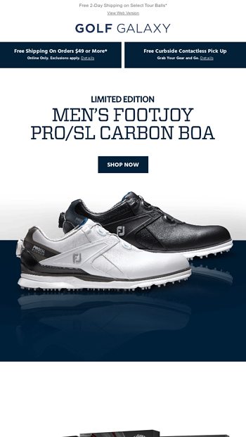 FootJoy Pro/SL Carbon BOA Golf Shoes 