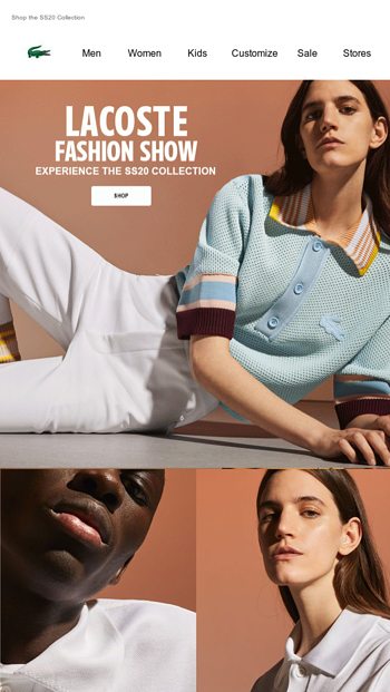 Lacoste Fashion Show - Lacoste Email Archive