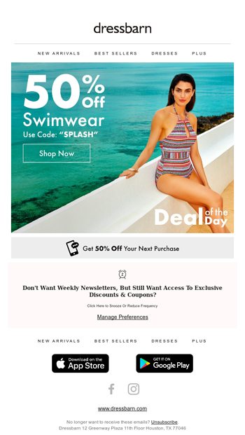 dressbarn swimwear