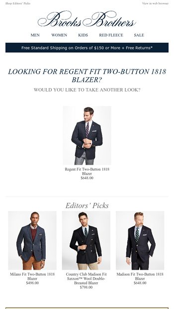 Take another look at Blazers - Brooks Brothers Email Archive