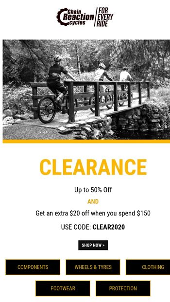 chain reaction cycles clearance