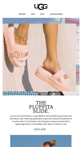 pink ugg fluffita