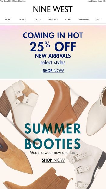 New Arrivals - Nine West Email Archive