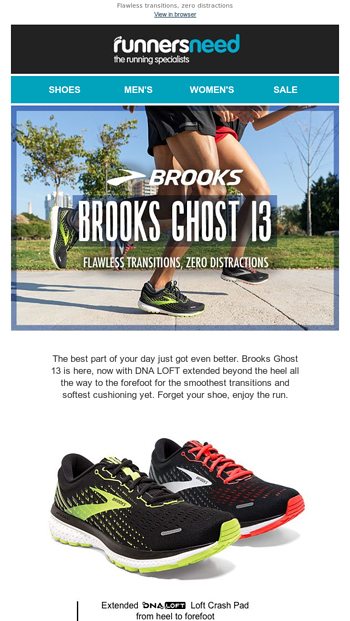 Brooks Ghost 13 - Runners Need Email 