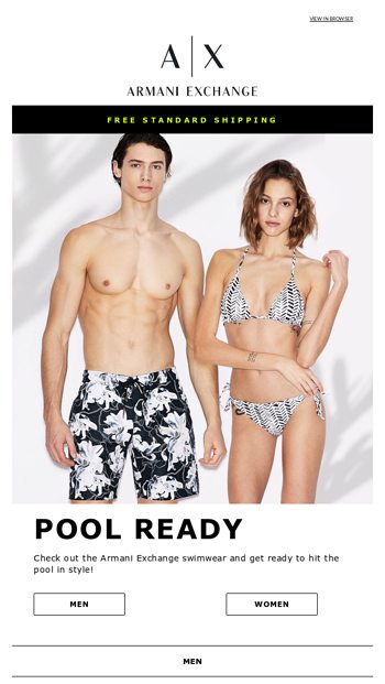 armani exchange swimwear womens