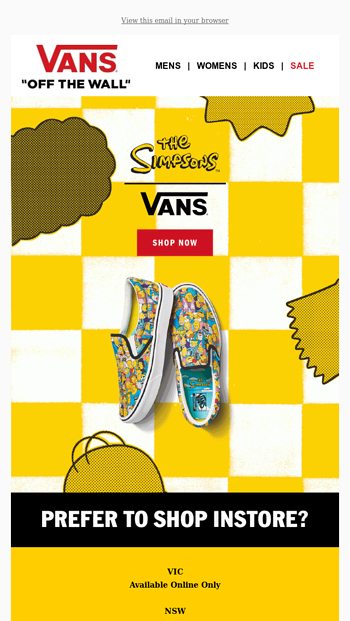 the simpsons vans australia