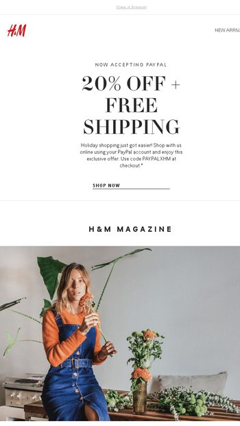 h&m paypal