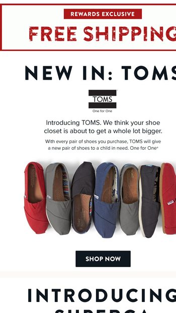 So much new to ❤️ TOMS, Superga, Vionic 