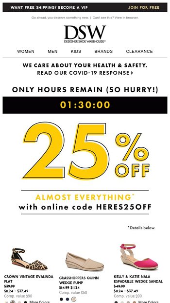 hours for dsw